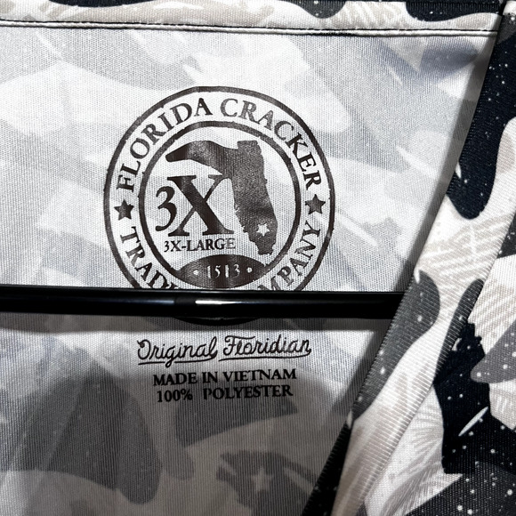 FLORIDA CRACKER tshirt Mens 3XL Western Boot shapes Camo performance shirt - Picture 4 of 5